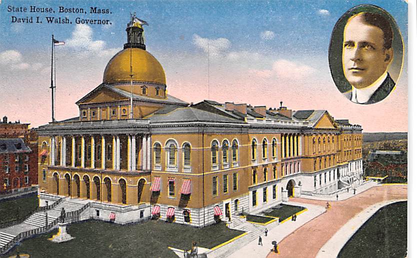David I Walsh state house post card