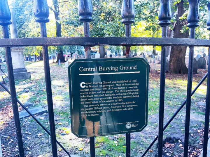 Boston Common Central Burying Grounds 1756