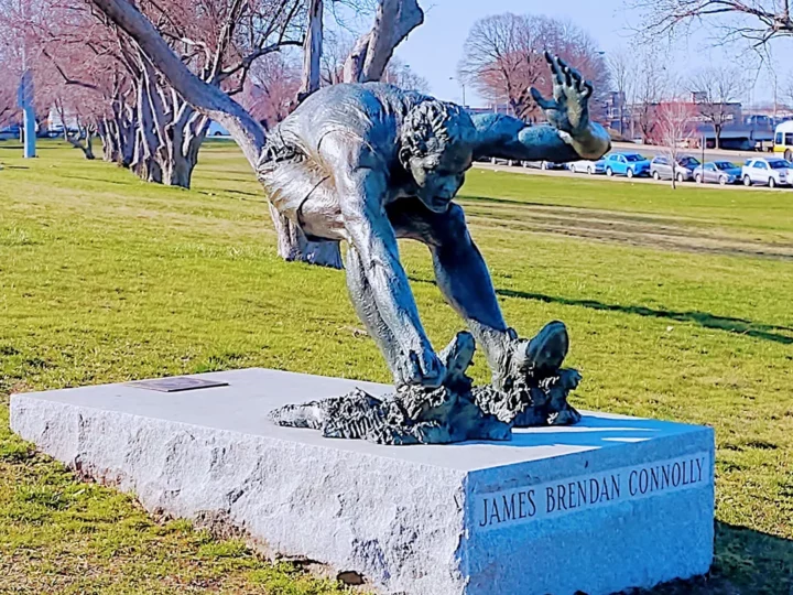 James Brendan Connolly Statue in South Boston