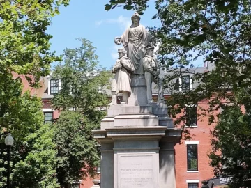 Milmore's Civil War Monument in Winthrop Square, Charlestown