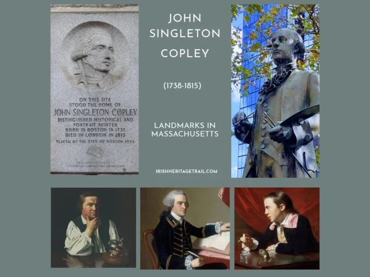 Top Row: Site of Copley Home,42 Beacon Street, Beacon Hill, and Copley Square, Back Bay. 