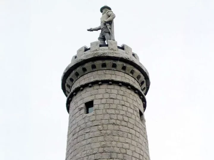 Myles Standish Monument in Duxbury, MA