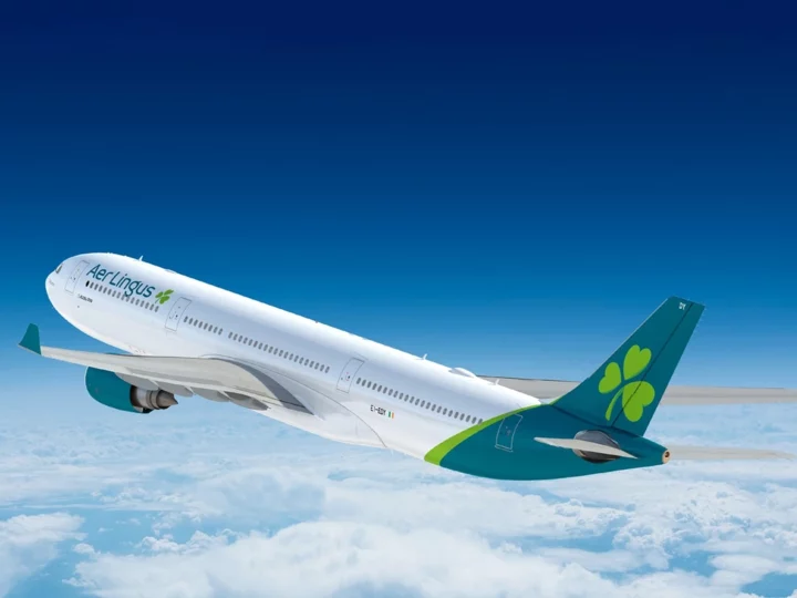 Aer Lingus Plane in Flight