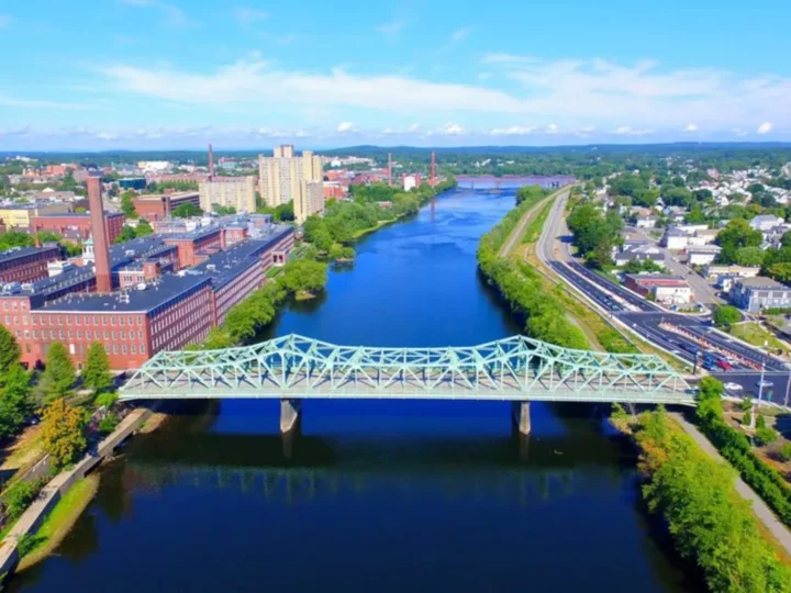 Bridge in Downtown Lowell MA