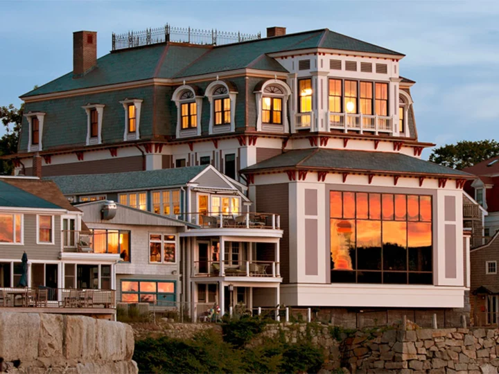 Rockport Music Exterior at Sunset