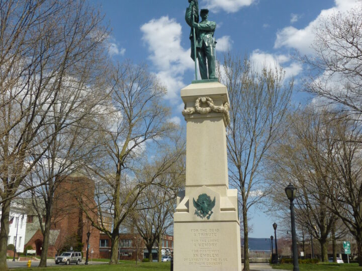 The Color Bearer Civil War Monument in Pittsfield, MA