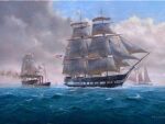  Painting of USS Jamestown, courtesy of the artist Edward D. Walker