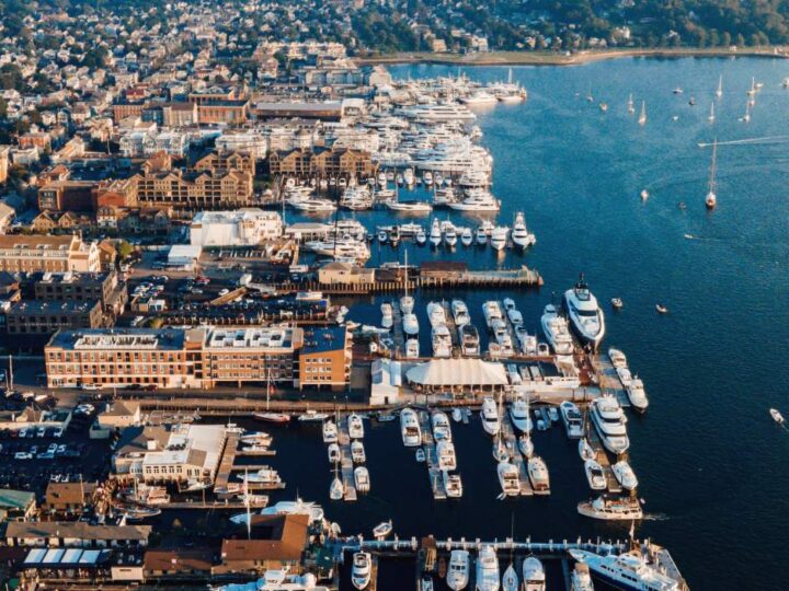 Aerial of Newport Harbor