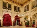 The Breakers Great Hall Decked out at Christmas