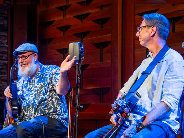 Vasen Duo performing on stage