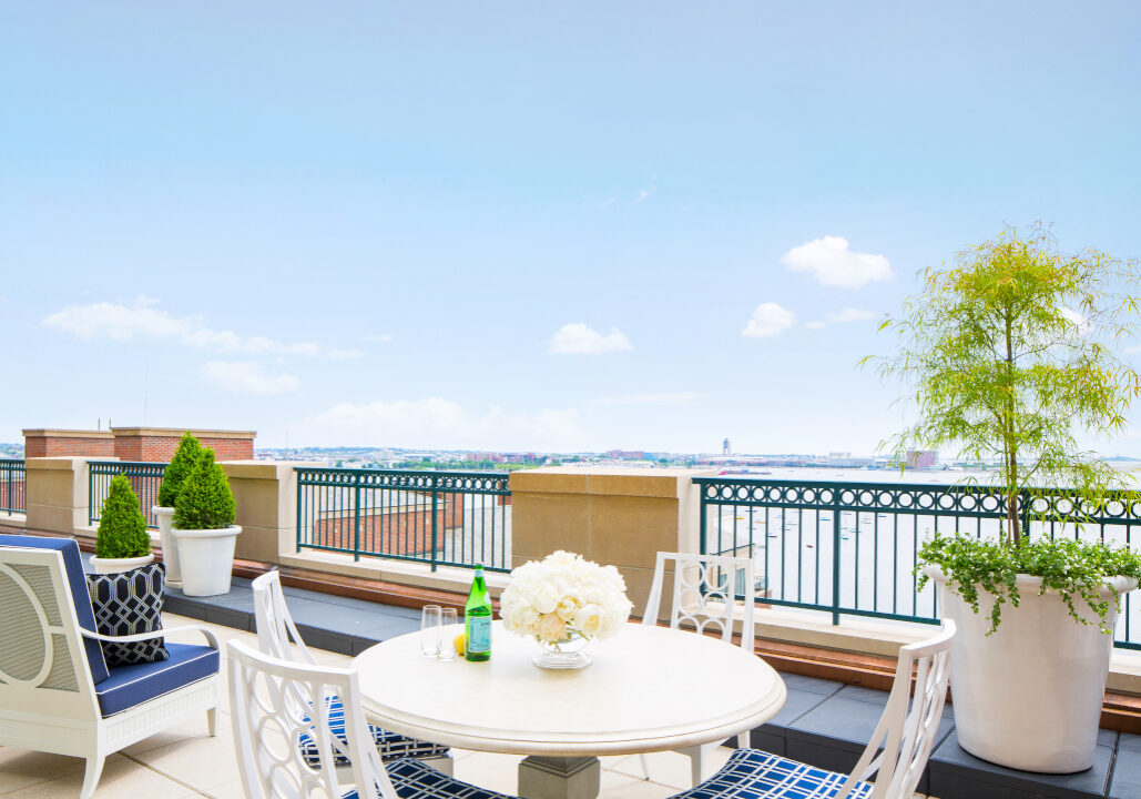 BHH-johnAdamsPresidential Balcony Boston Harbor Hotel Balcony