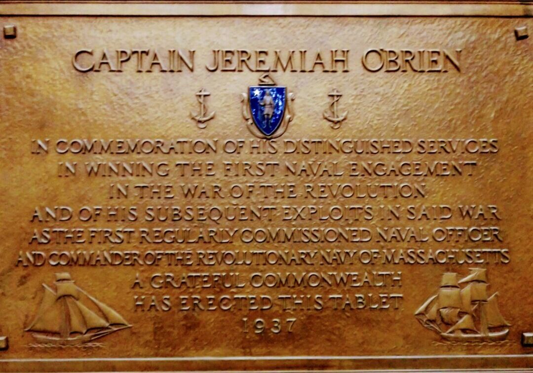 Jeremiah O'Brien plaque.MQ Jeremiah O'Brien plaque.MQ