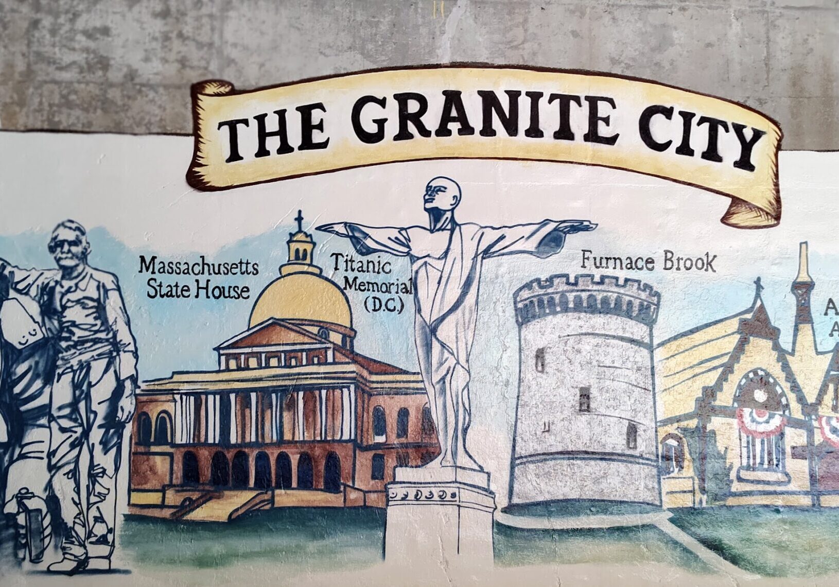 The Granite City mural The Granite City mural